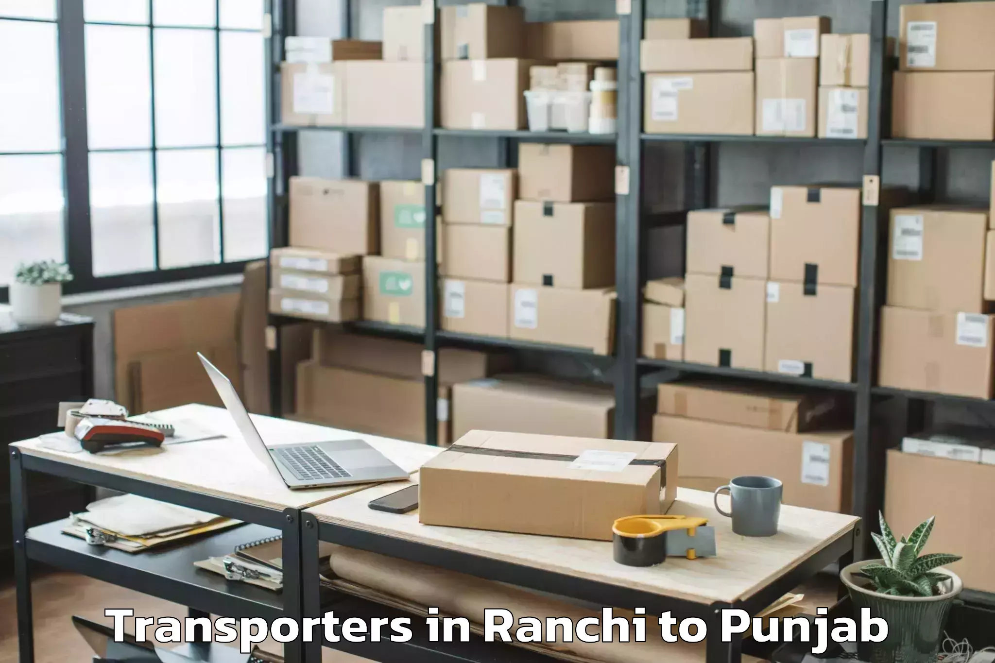 Leading Ranchi to Pathankot Transporters Provider